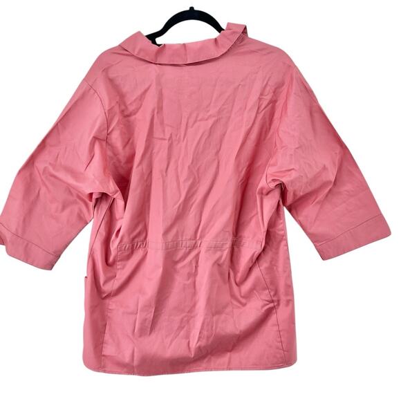 NWT WonderWink Wonderwork Women’s Smock Lot women’s large salmon and teal blue - Picture 6 of 12